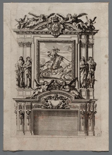 Ornamentprent. Livre d’architecture d’autels, et de cheminees (kopie).